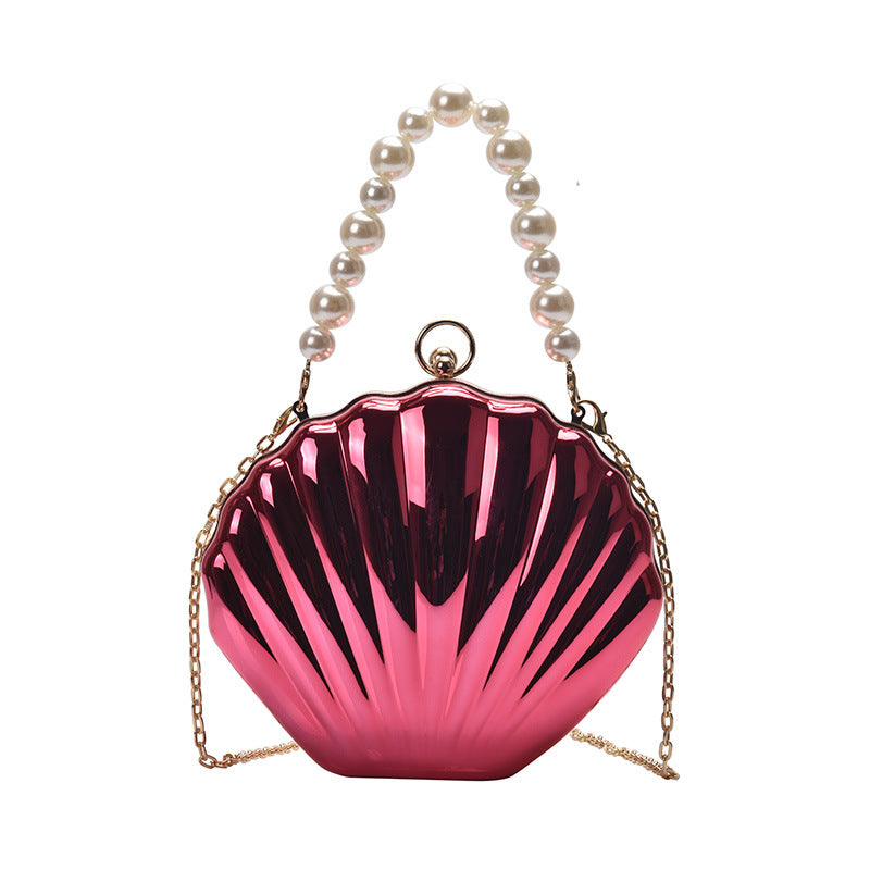 Acrylic Handbag Rose Red